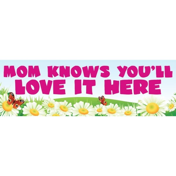 Mom Knows Banner, 15' X 4'