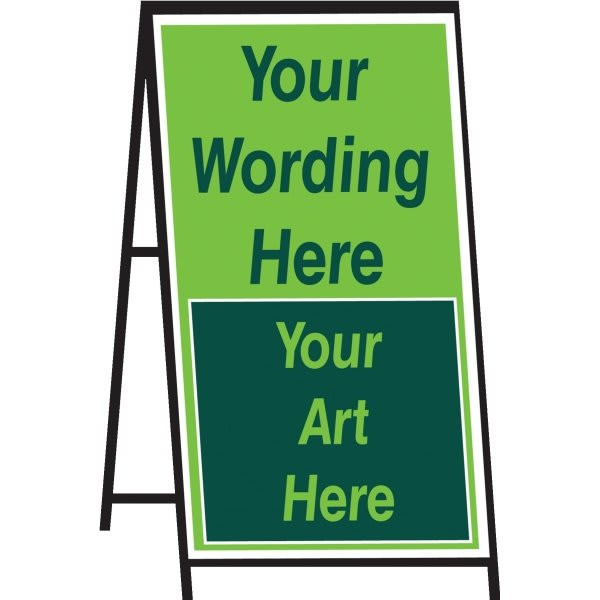 Coroplast Custom A-Frame Sign Kit, 32 X 48