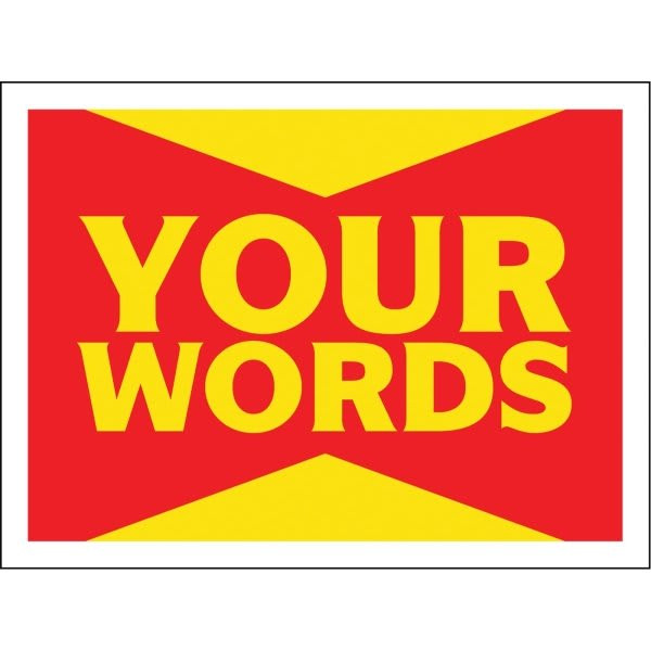 Coroplast Semi-Custom Reflective Amenity Sign, Red/Yellow, 24 X 18