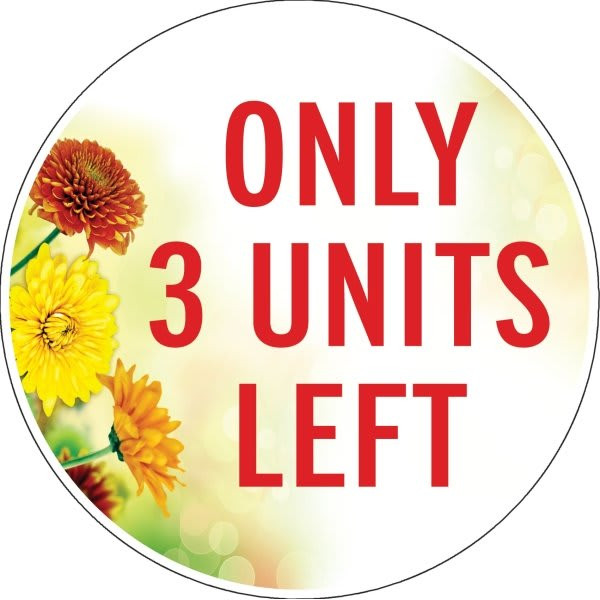 Coroplast Semi-Custom Yard Sign, Fall Mums, 32 X 32