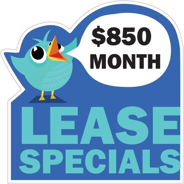 Coroplast Semi-Custom Yard Sign, Social Tweet, 32 X 32