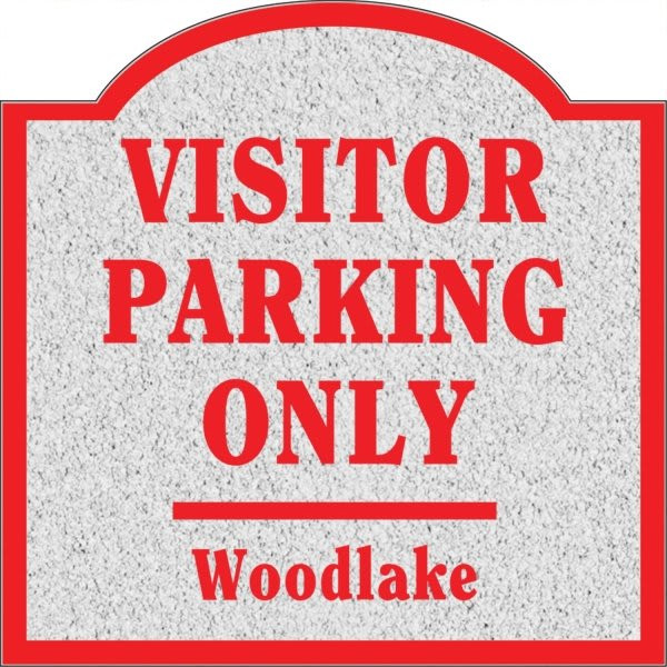 Custom Arched Dimensional Sign, Stucco Finish, 24 X 24