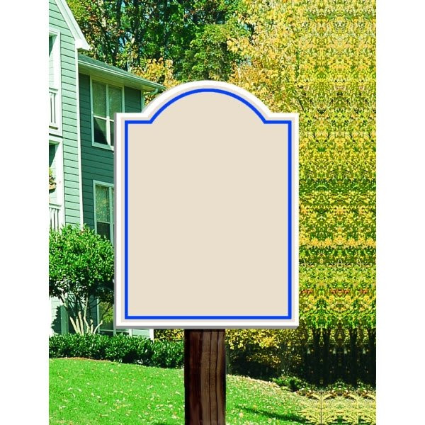 Custom Arched Economy Sign, Non-Reflective, 16 X 22