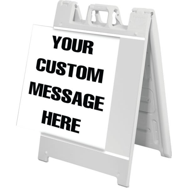Custom Changeable A Frame Kit, White, 25 X 36