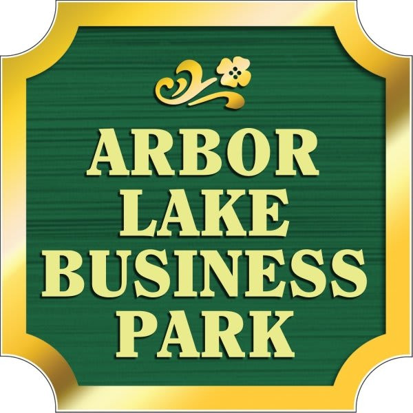 Custom Dimensional Sign With Notched Corners, Wood Grain Finish, 18 X 18
