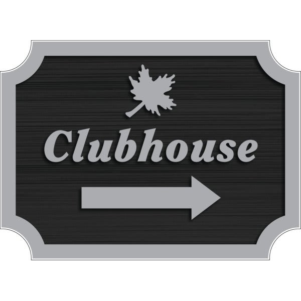 Custom Dimensional Sign With Notched Corners, Wood Grain Finish, 22 X 16