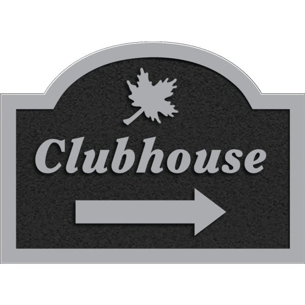Custom Dimensional Sign, Arched Top, Stucco Finish, 22 X 16