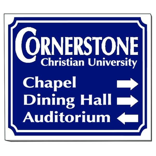 Custom Economy Square Sign, Non-Reflective, 18 X 18