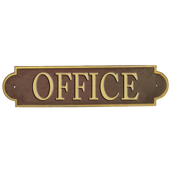 Custom Horizontal Column Plaque Estate Wall, Non-Reflective,
