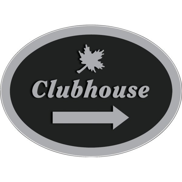 Custom Oval Dimensional Sign, Smooth Finish, 22 X 16