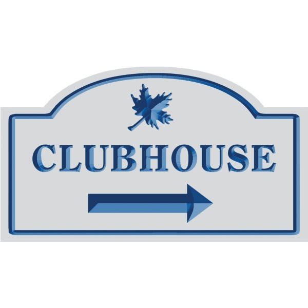 Custom V Groove Routed Dimensional Sign With Arched Top, 44 X 30
