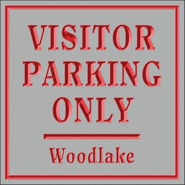 Custom V Groove Routed Dimensional Sign With Straight Corners, 18 X 18