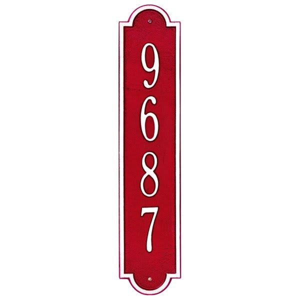 Custom Vertical Column Plaque Standard Wall, Non-Reflective,