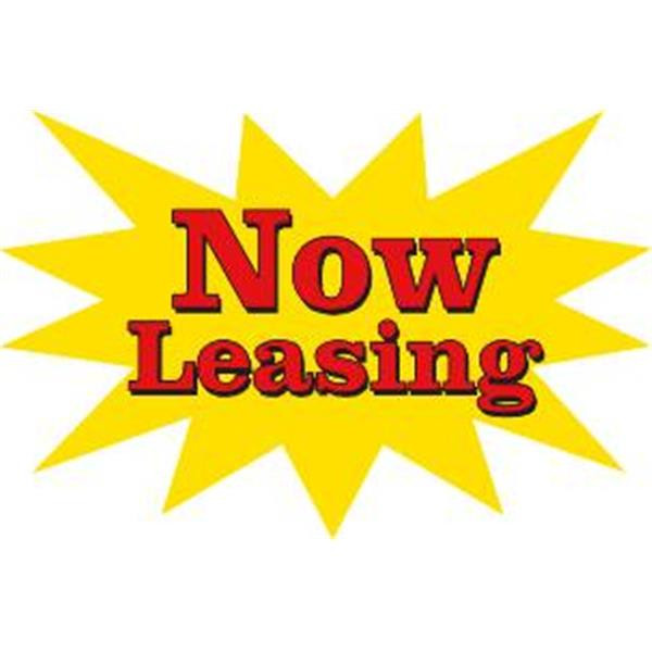Now Leasing Static Cling Decals, 24 X 18