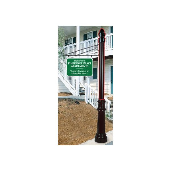 Ornamental Post With Acorn Finial, 10'