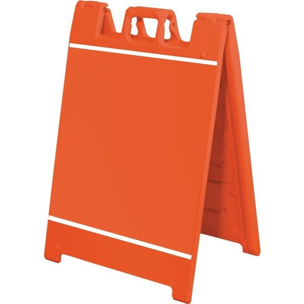 Plastic A-Frame With Channels, Orange, Large,