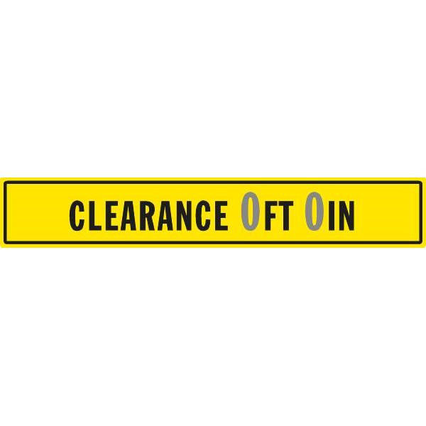 Semi-Custom "Clearance" Sign Reflective 36 X 6"