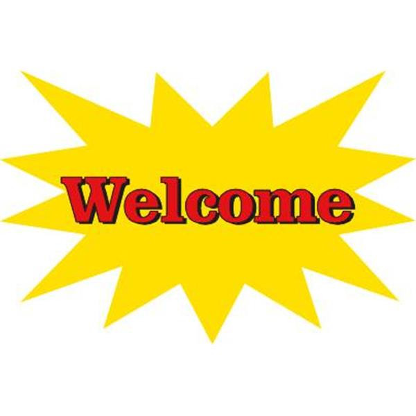 Welcome Static Cling Decals, 24 X 18