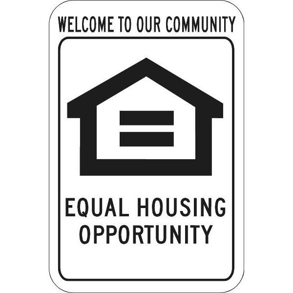 Welcome To Our Community Sign, Non-Reflective, 12 X 18"