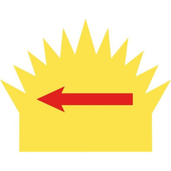 Stock Slide-In Burst, Arrow, 30 X 24