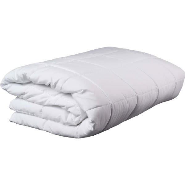 Martex Ultra Touch Microfiber Filled Blanket, 92 X 94", Queen, White, Case Of 4