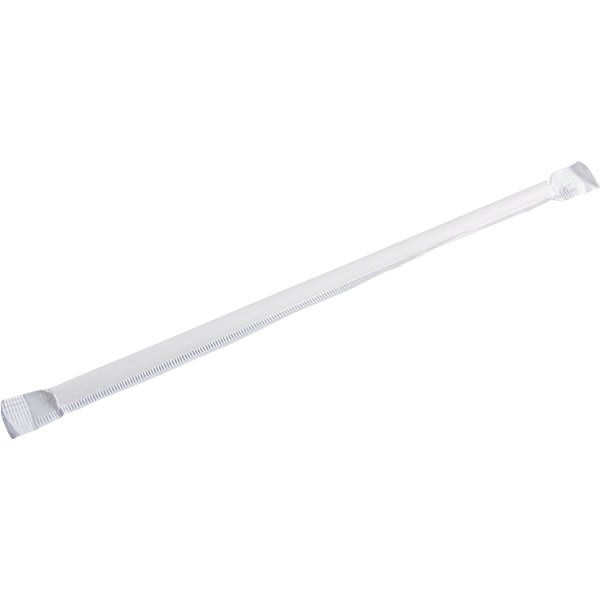Empress Earth 7.75 White Jumbo Paper Straws Individually Wrapped Case Of 2000