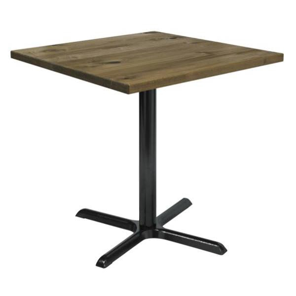 Kfi Seating Urban Loft 36 Square Vintage Wood Break Room Table, Natural