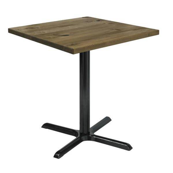 Kfi Seating Urban Loft 30w Square Vintage Wood Break Room Table, Natural