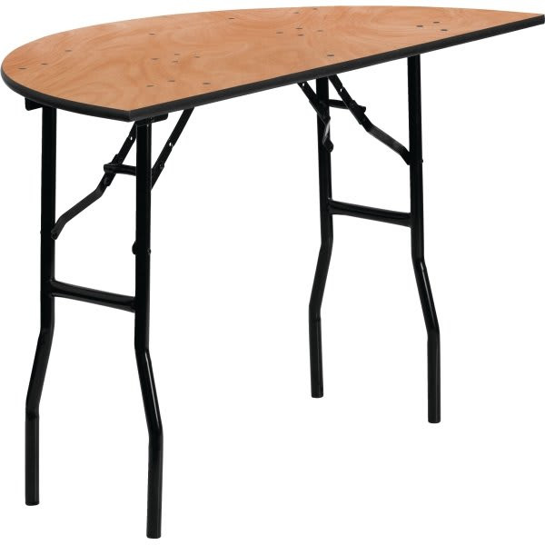 Flash Furniture 48'' Half-Round Wood Folding Banquet Table