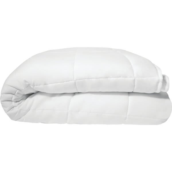 Red Roof Inn Platinum Quilted Blanket, Full, 84 X 95", White, Case Of 4