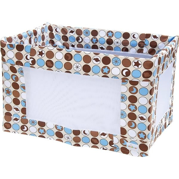 Coverplay Stevie Slipcover, Brown/White/Blue On Cream Background, Package Of 6