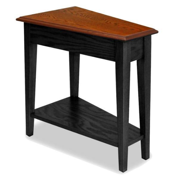 Leick Home Recliner Wedge Table With Shelf,slate