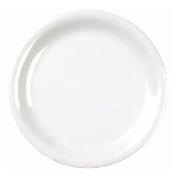 Thunder Group 6-1/2" Narrow Rim Plate White Package Of 12