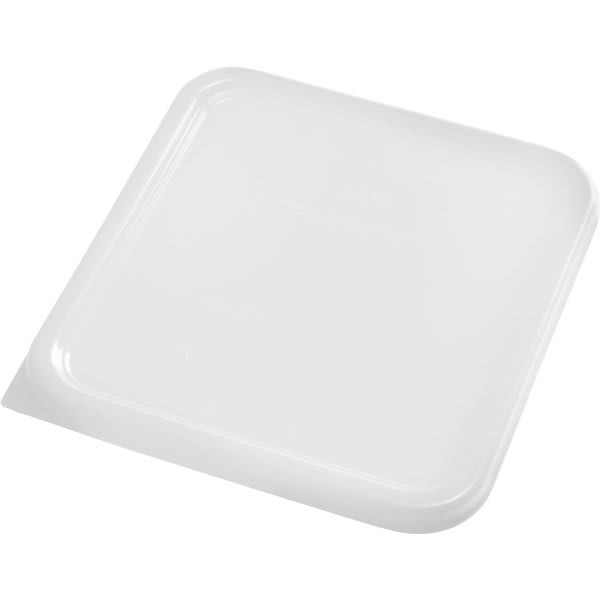Rubbermaid Commercial 8 Quart White Square Food Pan Lid (12-Pack)