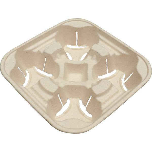 World Centric Fiber Cup Carriers, 8-22 Oz Cups, Four Cups, Case Of 600