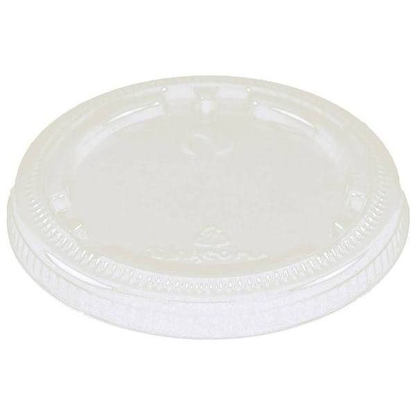 World Centric Fiber Cup Lid, 3.1" Diameter X 0.4"H, Clear, Case Of 1000