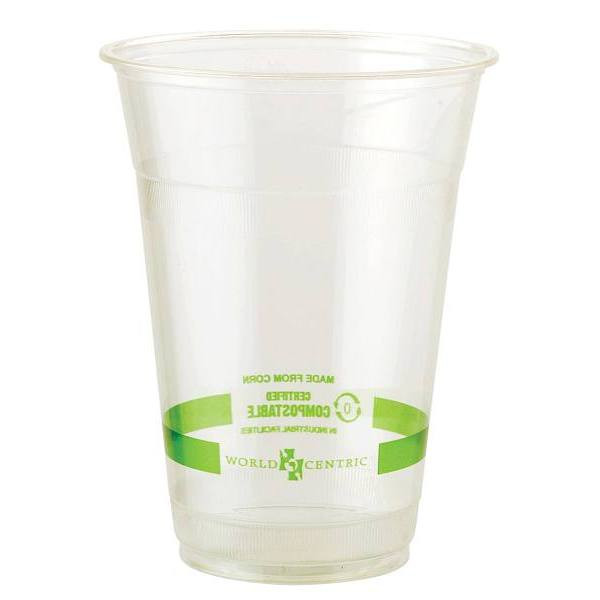World Centric Clear Cold Cups, 16 Oz, Clear, Case Of 1000
