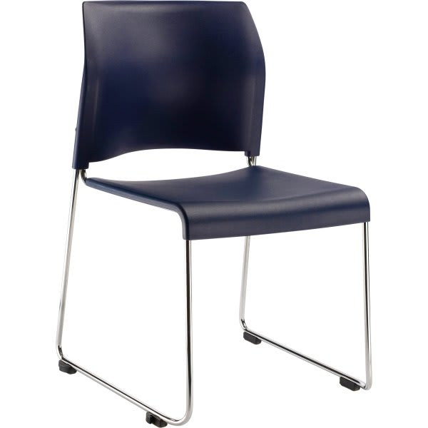 National Public Seating 8800 Series Cafetorium Plastic Stack Chair Navy