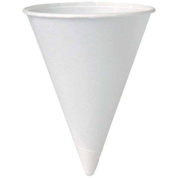 Solo Cup Paper Cone 4 Oz Treated Unprinted Case Of 5000