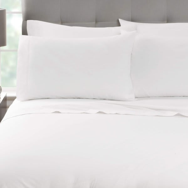 Martex Millennium T300 Flat Sheet King Xw 117x120 White Case Of 12 1s49703