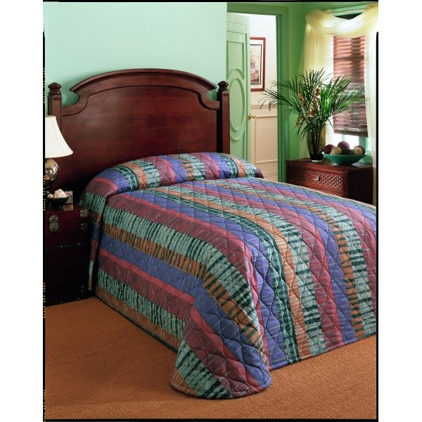 Martex Bedspread Twin 81x110 Throw Style Palmer Multicolor