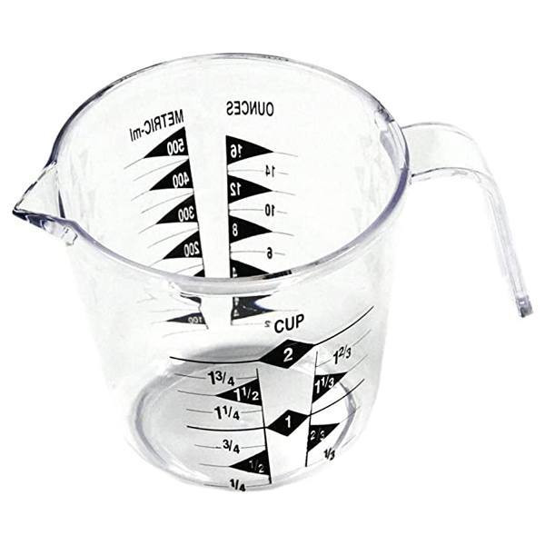 Chef Craft 2 Cup Plastic Measuring Cup, Package Of 12