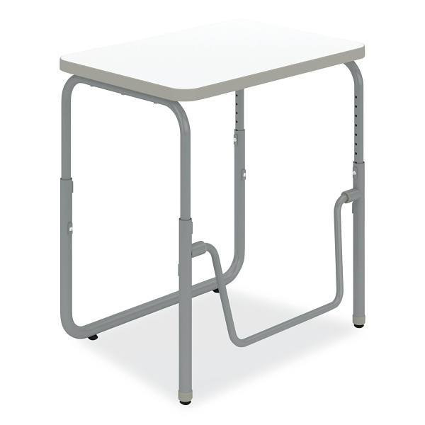 Safco Alphabetter 2.0 Height Adjust Student Desk With Pendulum Bar, 22" To 30"