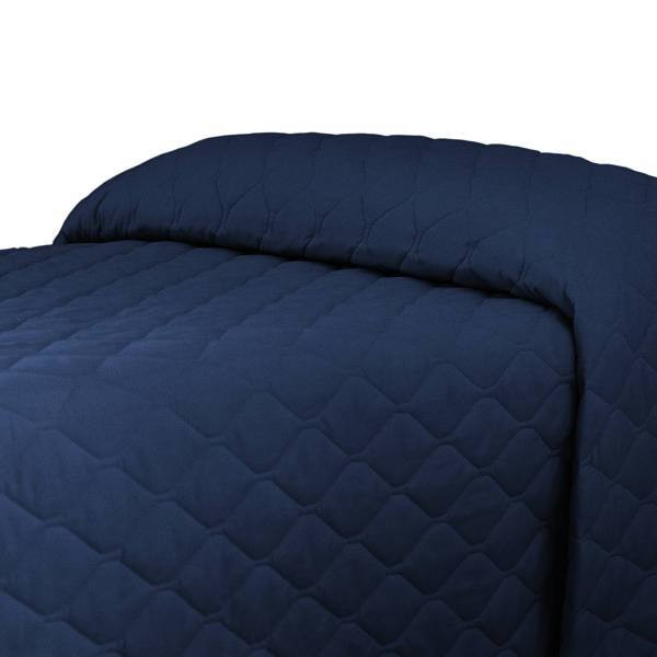 Martex Mainspreads Solid Bedspread Navy 96x116 Double Xl Throw Style
