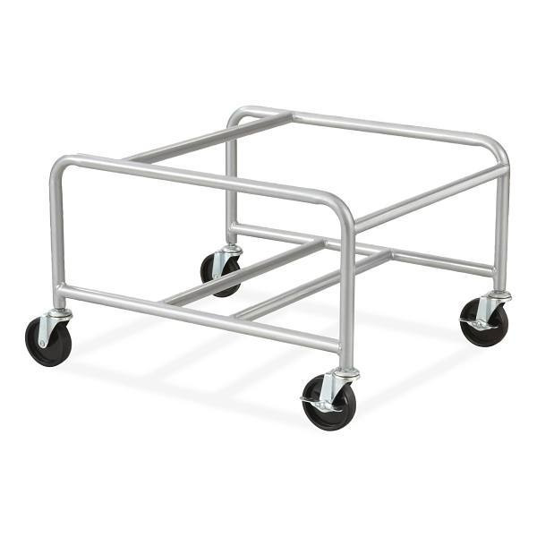 Safco Sled Base Stack Chair Cart, 500 Lb Capacity, 23.5" X 27.5" X 17", Silver