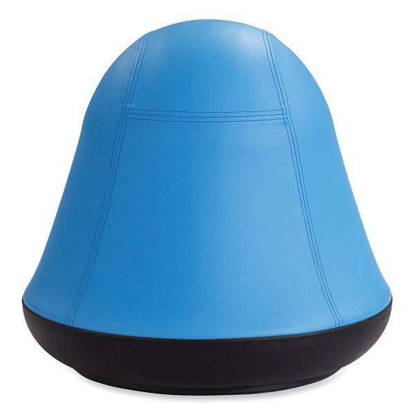 Safco Runtz Swivel Ball Chair, Backless, 16.75" High, Baby Blue Vinyl