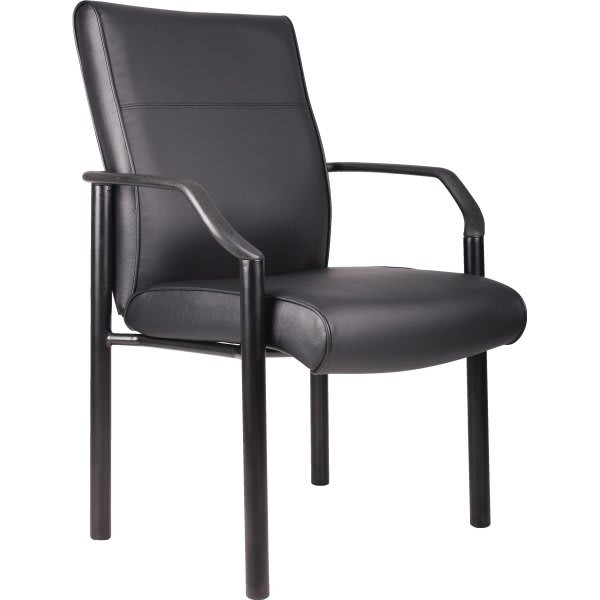 Boss Mid Back Guest Chair In Leatherplus