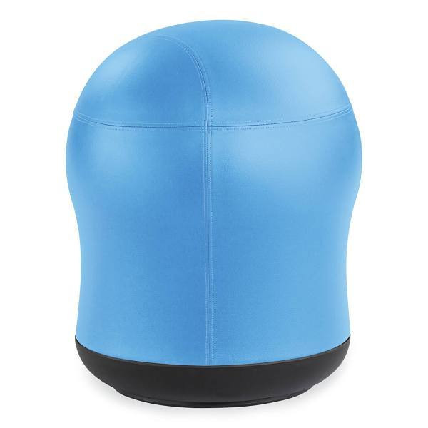 Safco Zenergy Swivel Ball Chair, Backless, 23" Seat Height, Baby Blue Vinyl