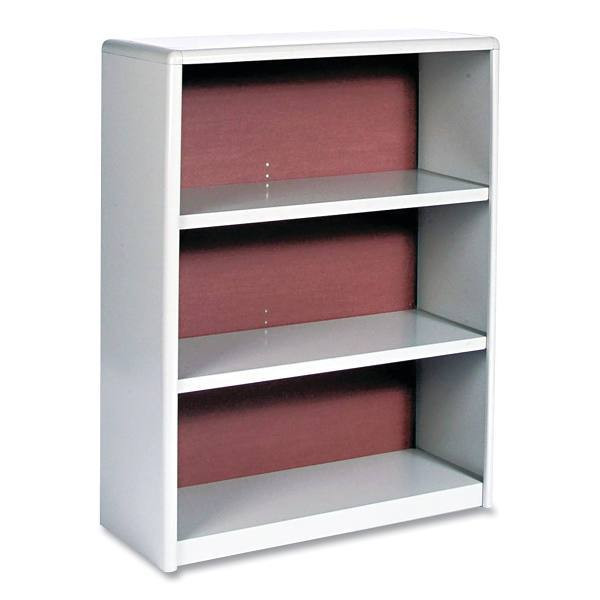Safco Valuemate 3-Shelf Economy Bookcase, 31.75"W X 13.5"D X 41"H, Gray