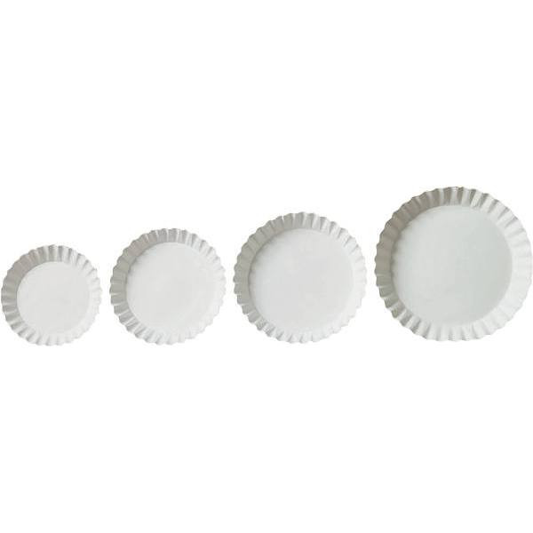 Ajm Packaging White Uncoated Paper Plates, 6", Case Of 1000